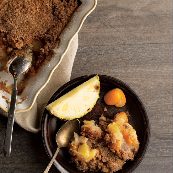 Ananas ve Kumkuatlı Crumble