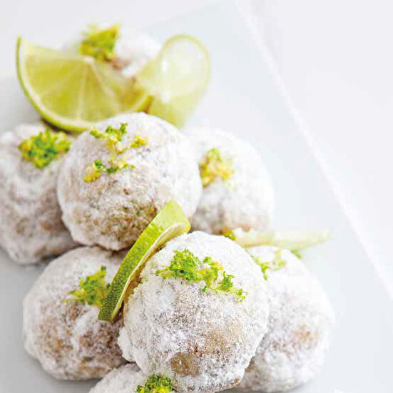Çaylı Limonlu Bademli Kurabiye