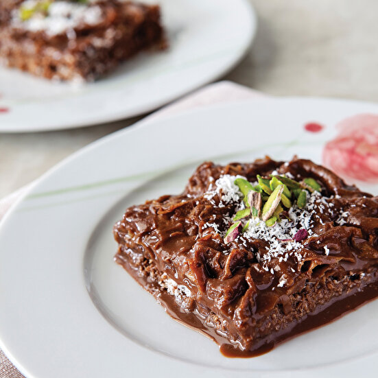 Kahveli ve Çikolatalı Güllaç