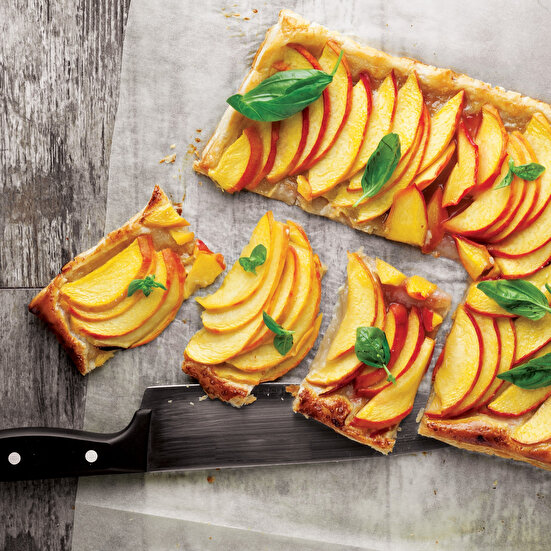 Şeftalili Milföylü Tart