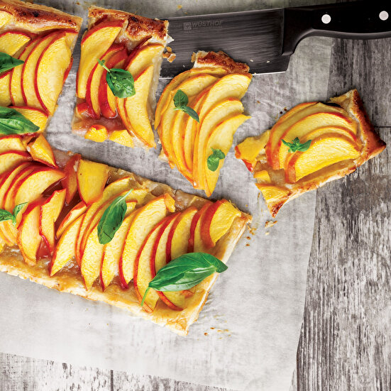 Şeftalili Milföylü Tart