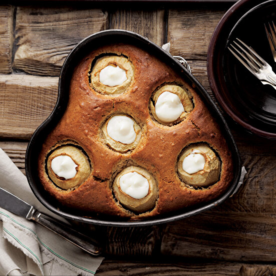 Elmalı Muhallebili Kek