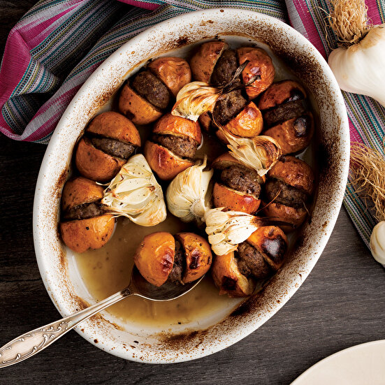 Fırında Taze Sarımsaklı Yeni Dünya Kebabı