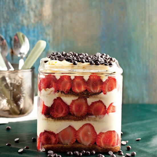 Kahveli Çilekli Triffle