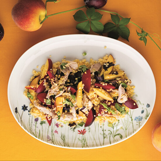 Tavuklu Fesleğenli Mısır Salatası