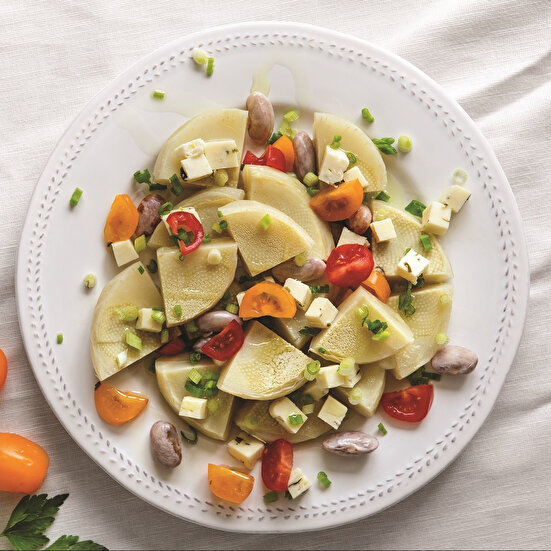 Taze Enginar ve Barbunya Salatası