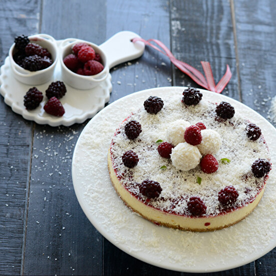 Böğürtlenli Frambuazlı Cheesecake