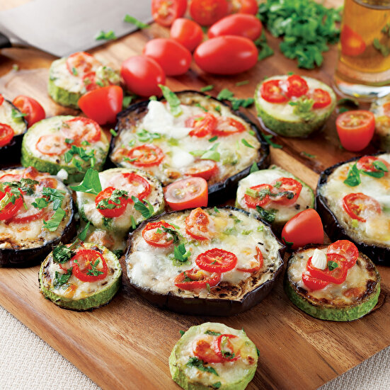 Patlıcan Kabak Pizzası