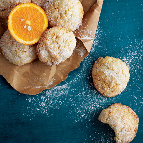 Limonlu Portakallı Çatlak Kurabiye