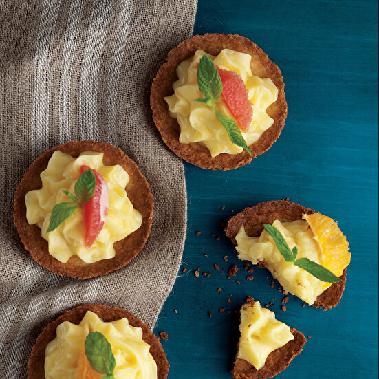 Limonlu ve Mandalinalı Tart