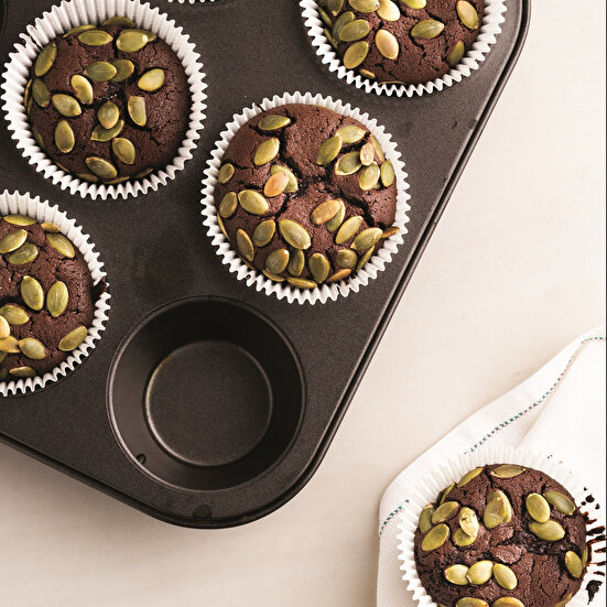 Kahveli Çekirdekli Muffin Brownie