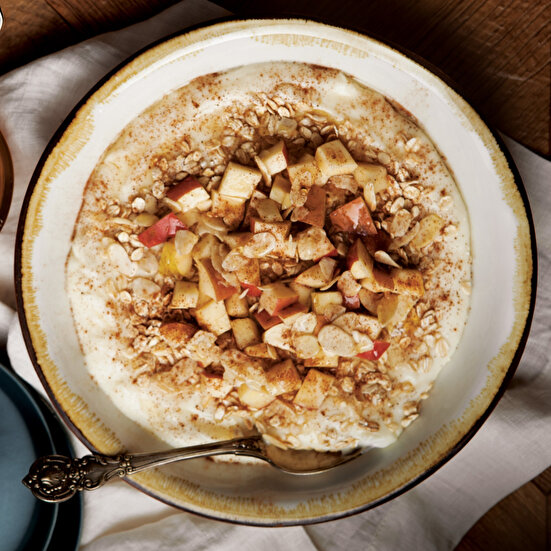 Yulaflı Elmalı Şekersiz Sütlü Tatlı