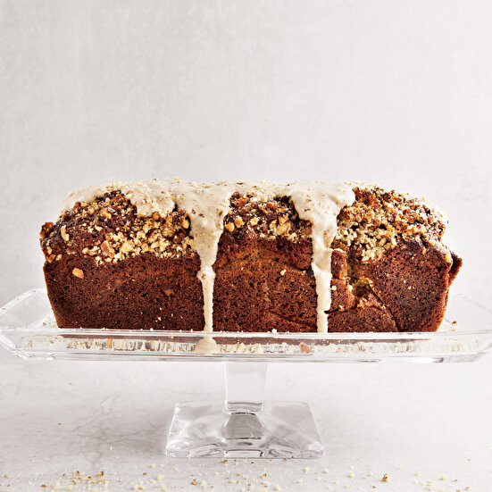 Kahve Glazürlü Bal Kabaklı Kek