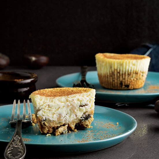 Tarçınlı Kestaneli Cheesecake