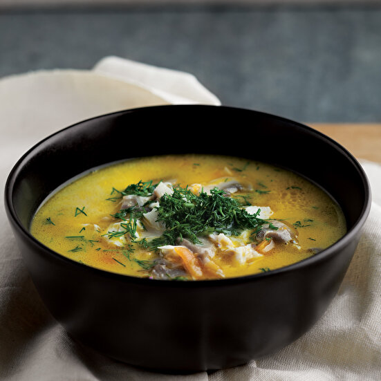 Kremalı Mantarlı Levrek Çorbası