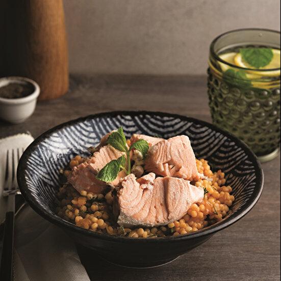 Somonlu Kuskus Pilavı