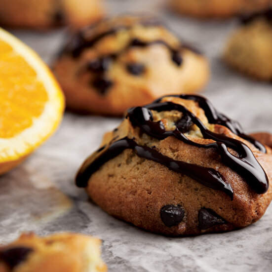 Portakallı Çikolatalı Sünger Kurabiye