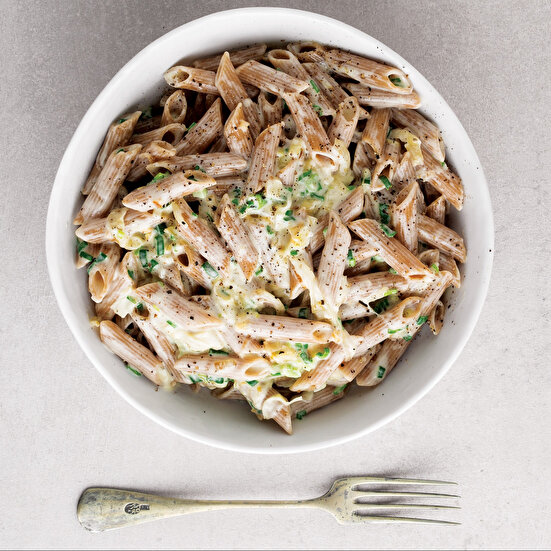 Karamelize Soğanlı Kremalı Penne