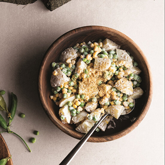 Patatesli Yoğurtlu Bezelye