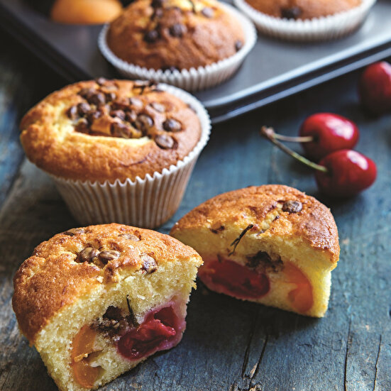Kiraz ve Malta Erikli Muffin