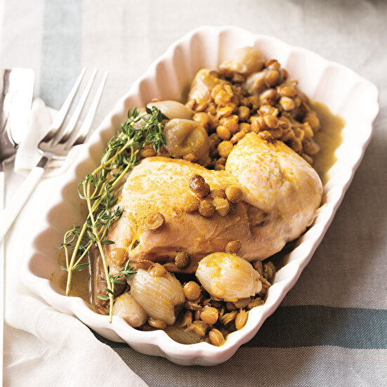 Yeşil Mercimekli Tavuk But