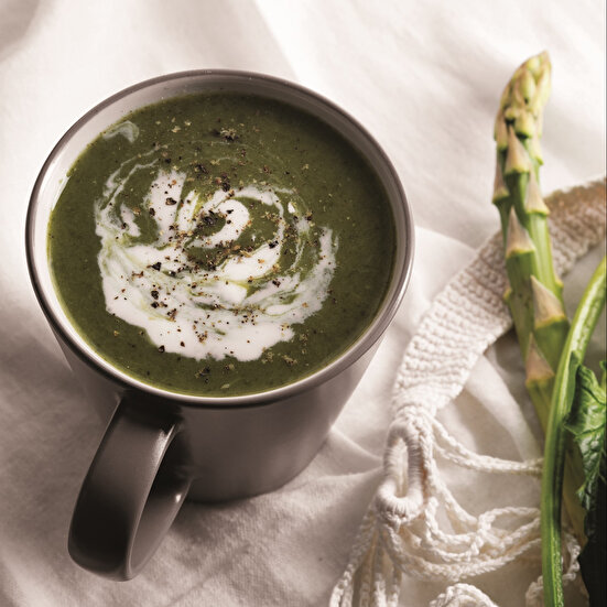 Ispanaklı Kuşkonmaz Çorbası