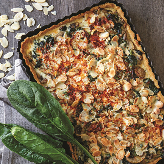 Mantarlı Ispanaklı Kiş