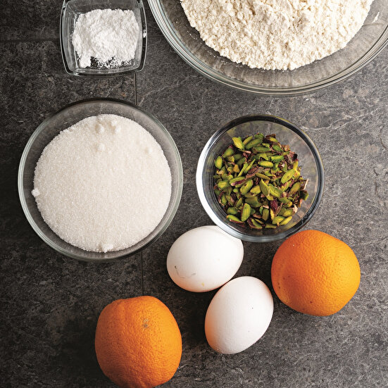 Portakal ve Fıstıklı Biscotti