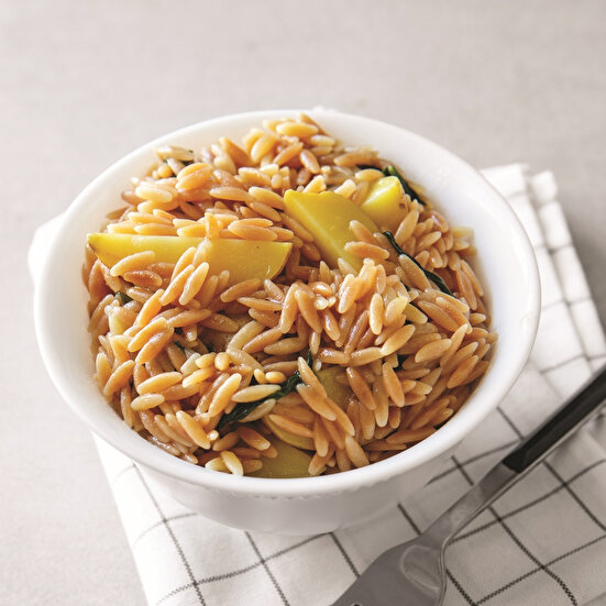 Patatesli Ispanaklı Arpa Şehriye Pilavı