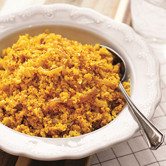 Mor Soğanlı Ilık Karnabahar Salatası