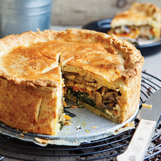 Ispanaklı Mantarlı Kiş