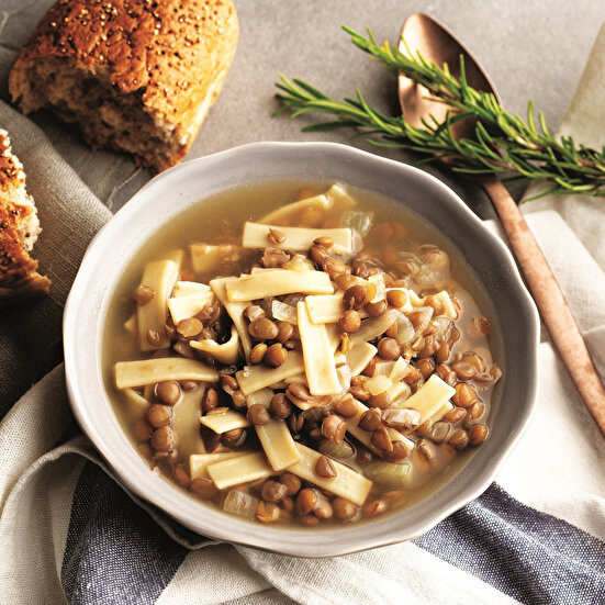 Yeşil Mercimekli Sakala Çarpan Çorba