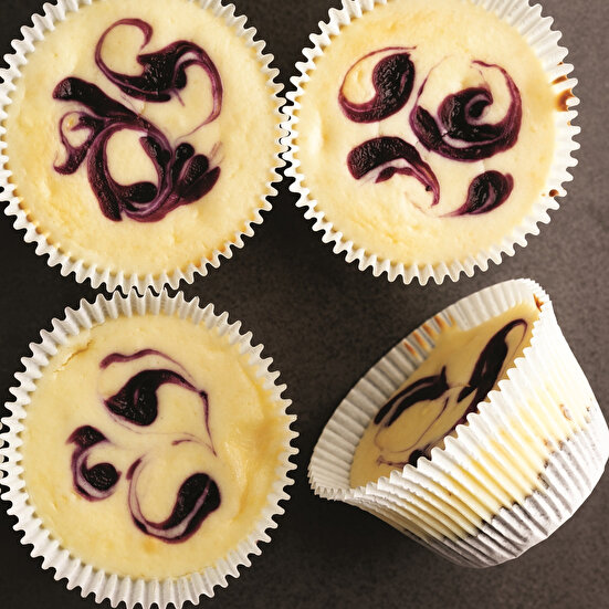 Porsiyonluk Yaban Mersinli Cheesecake