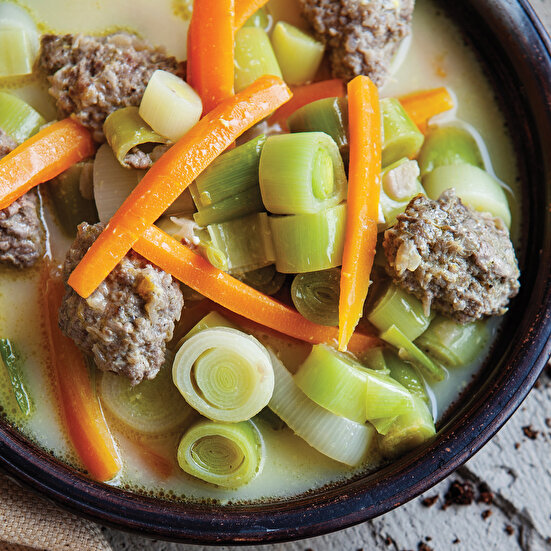 Terbiyeli Pırasalı Köfte