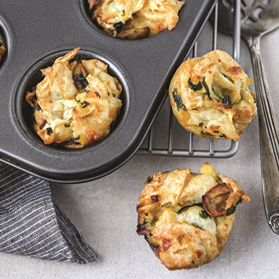 Muffin Kalıbında Sebzeli Pırtık Böreği