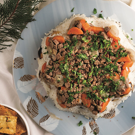 Kestaneli Etli Pilav