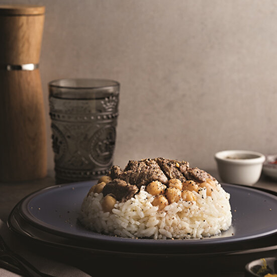 Etli Nohutlu Pirinç Pilavı