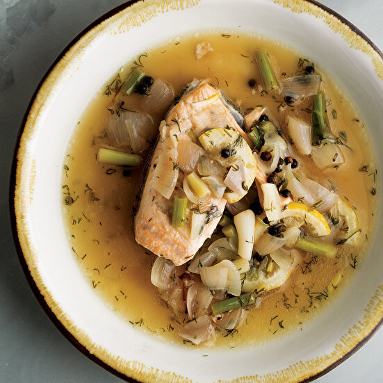 Taze Sarımsaklı Somon