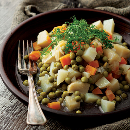 Zeytinyağlı Enginarlı Bezelye