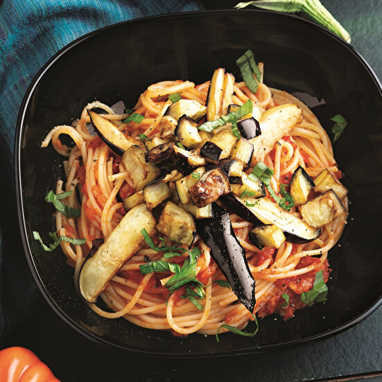 Patlıcanlı Spagetti