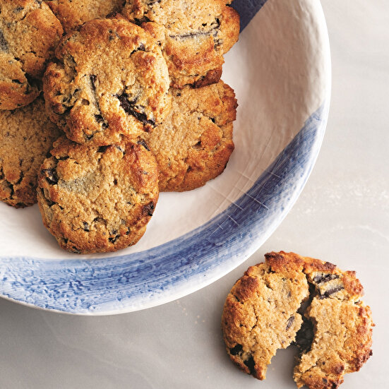 Glütensiz Parça Çikolatalı Kurabiye