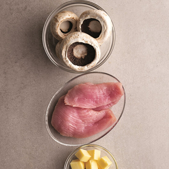 Fırında Mantarlı Hindi