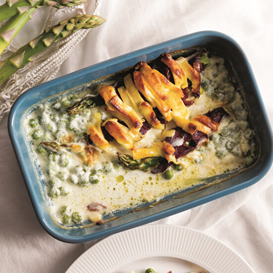 Krema ve Pastırmalı Kuşkonmaz