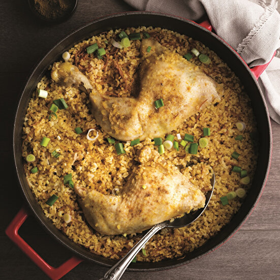 Tavuklu ve Tel Şehriyeli Bulgur Pilavı