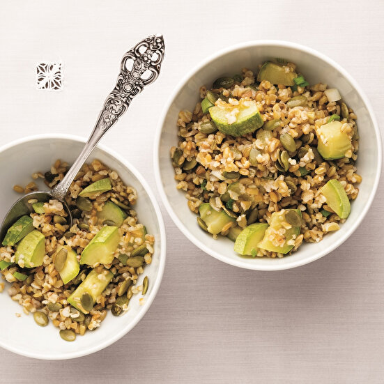 Kabak Çekirdekli Siyez Bulguru Yemeği