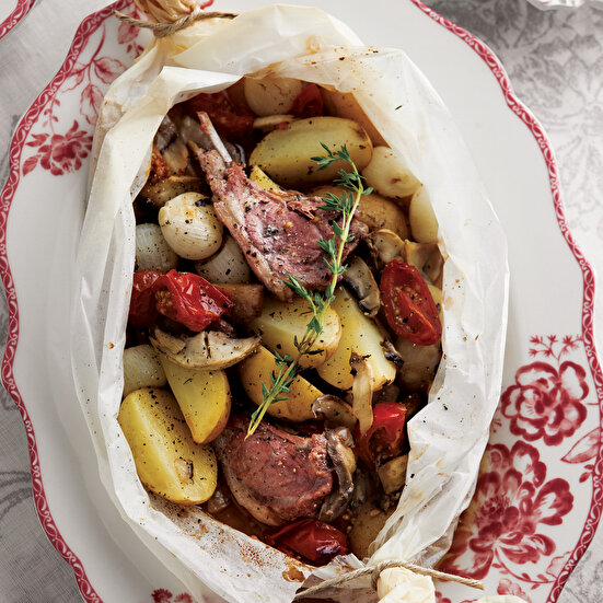 Kağıtta Patatesli Kuzu Pirzola