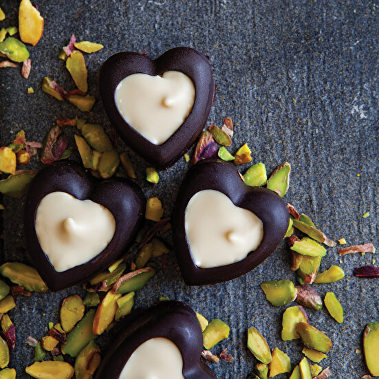 Bal Kabağı Dolgulu Kalp Çikolata