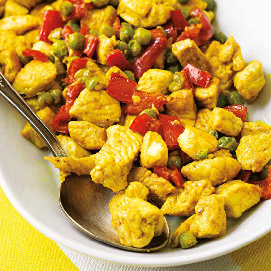 Bezelyeli Zerdeçallı Hindi Sote