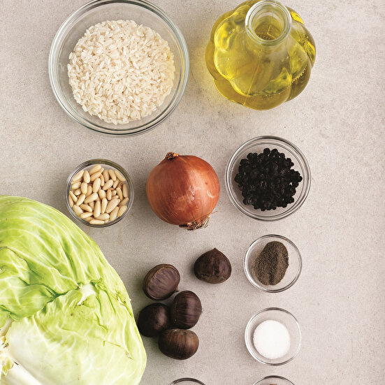 Fıstıklı Kestaneli Lahana Sarması