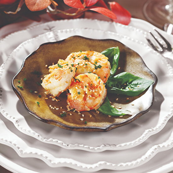 Susamlı Portakallı Karides